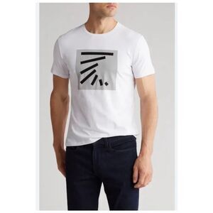 T. R. Premium Graphic & Rubber Logo T-Shirt sz L